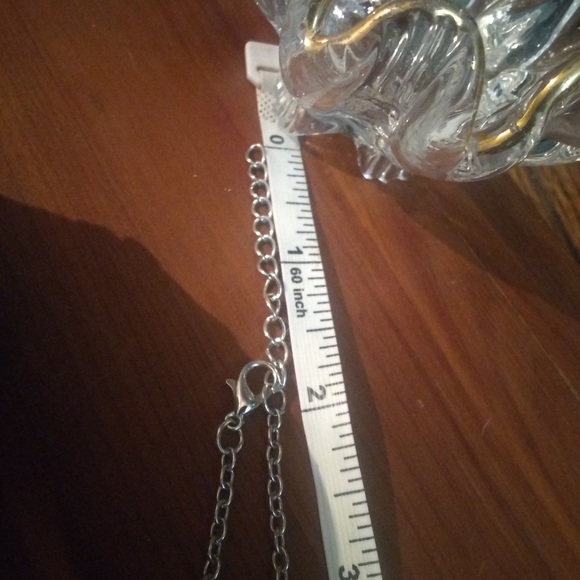 Silver & Turquoise Boho Chain Slave Bracelet - Picture 9 of 10